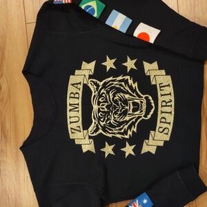 Zumba Embroidery Sweatshirt Size Small